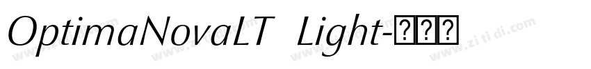 OptimaNovaLT   Light字体转换